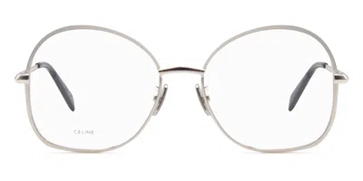 Celine Cl50152u 016 Women's Glasses Silver Size 56 - Free Lenses - Blue Light Block Available In Metallic