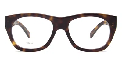 Celine Cl50154u 053 Men's Glasses Tortoiseshell Size 55 - Free Lenses - Blue Light Block Available In Brown
