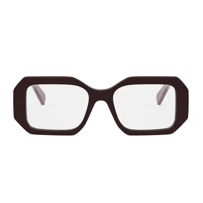 Celine Cl50155i Triomphe 048 Marrone Glasses In Burgundy