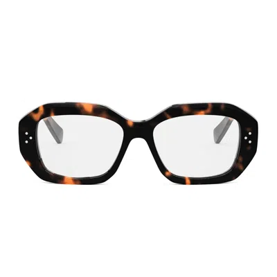 Celine Cl50156i 3 Dots 052 Havana Glasses In Brown