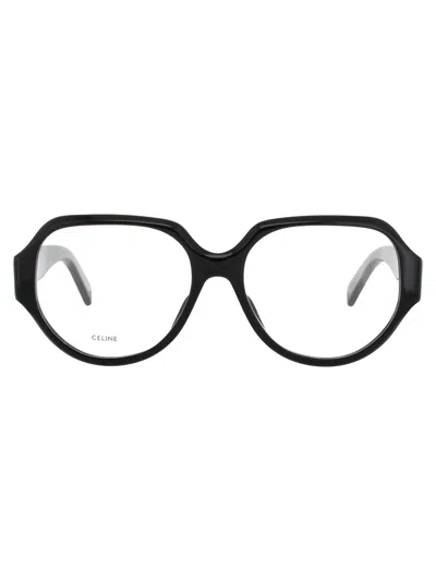 Celine Cl50165 I Eyeglasses In Shiny Black - Demo