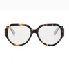 Celine Cl50165i Triomphe 052 Havana Glasses In Black