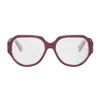 Celine Cl50165i Triomphe 069 Bordeaux Glasses In Red