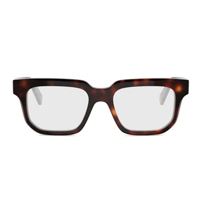 Celine Cl50176i  3 Dots 052 Havana Glasses In Multi