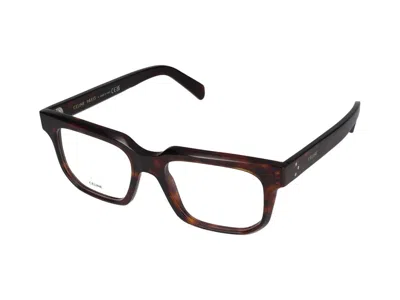 Celine Cl50176i Tortoiseshell Acetate Eyeglasses In Brown