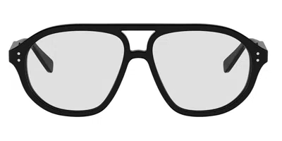 Celine Cl50191i  Thin Men's Glasses, Black, Size 56