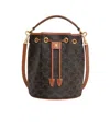 Celine Clara Drawstring Shoulder Bag In Brown