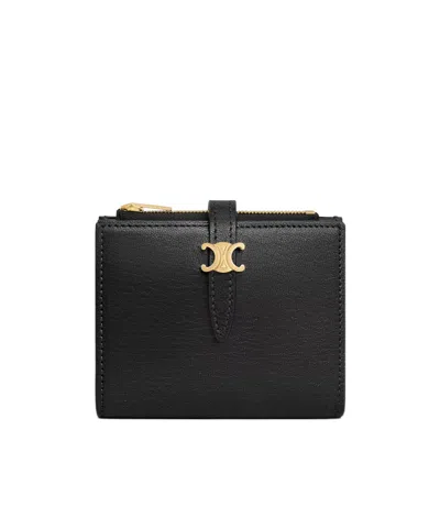 Celine Clasp Wallet In Black
