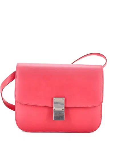 Pre-owned Celine Classic Box Bag Smooth Leather Medium Crossbody Bag