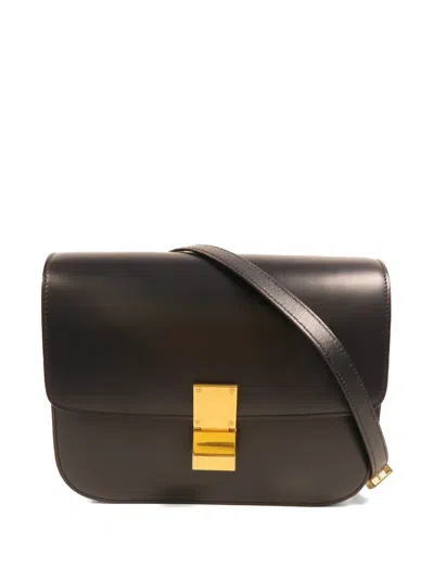 Pre-owned Celine Classic Box Shoulder Bag In Brown
