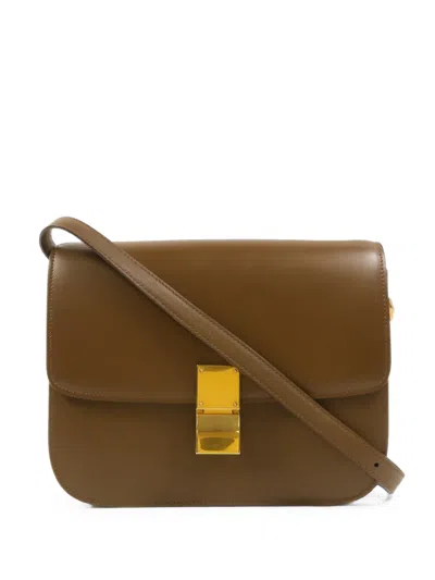 Pre-owned Celine Classic Box Shoulder Bag In Brown