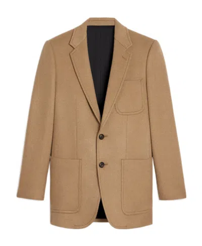 Celine Classic Jacket In Diagonal Cashmere