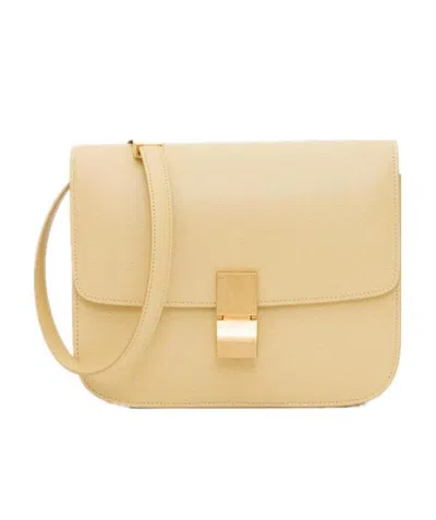 Celine Classic Medium Cork Leather Handbag In Nude