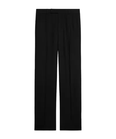 Celine Classic Trousers In Wool Gabardine In Black
