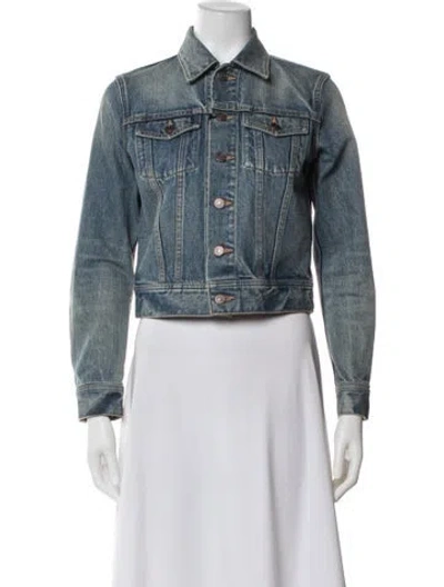 Pre-owned Celine Classic Trucker Denim Jacket In Blue
