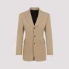 Celine Classic Wool Jacket In Brown