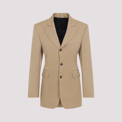 Celine Classic Wool Jacket In Brown