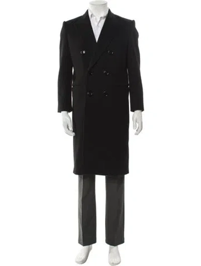 Pre-owned Celine Classic Wool Overcoat In Black