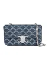 Celine Claude Chain Shoulder Bag In Gray