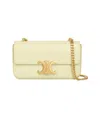 Celine Claude Chain Shoulder Bag In Yellow