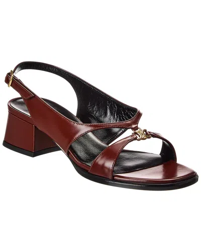Celine Clemence Triomphe Leather Slingback Sandal