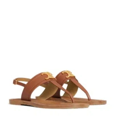 Celine Clim-toed Flat Sandals In Multicolor