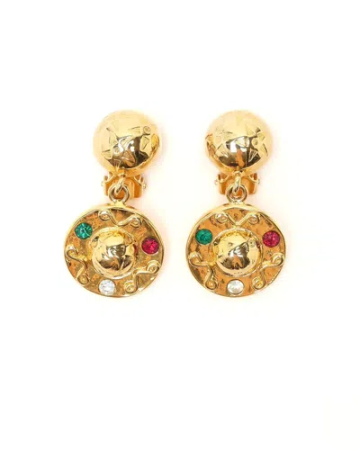 Celine Céline Clip-on Earrings In Gold