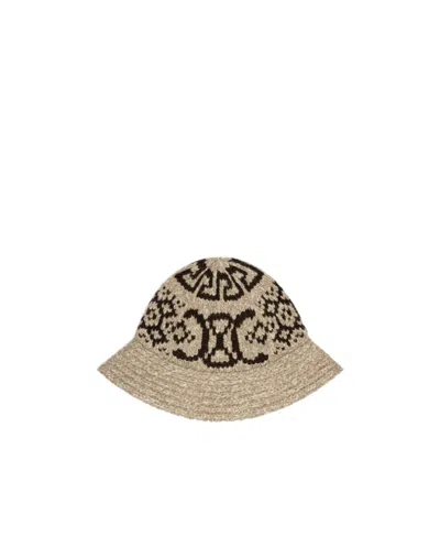 Celine Cloche Hat In Triomphe Fair Isle Wool