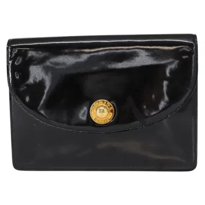 Pre-owned Celine Clutch Bag Enamel Black Patent_leather Clutche & Pouche Bag ()