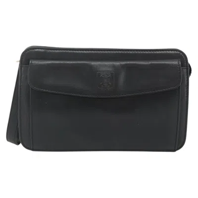 Pre-owned Celine Clutch Bag Leather Black Leather Clutche & Pouche Bag ()