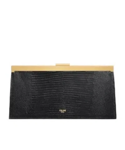 Celine Clutch  Augustine In Lizard In Black