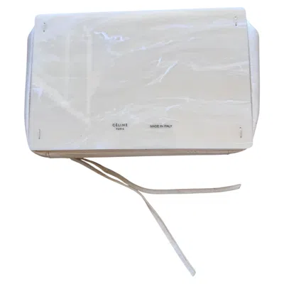 Pre-owned Celine Clutch From The Phoebe Philo Era In Bakelite Ivory & Leather In White