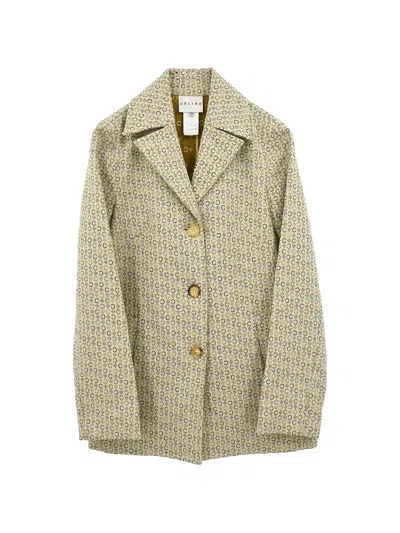 Pre-owned Celine C-macadam Coat In Neutrals