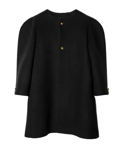 Celine Coat In Cashmere Felt In Black