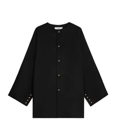 Celine Coat In Double Face Cashmere In Animal Print