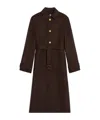 Celine Coat In Double Face Cashmere In Brown