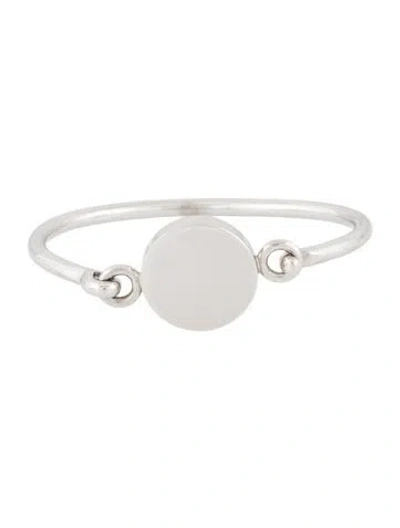 Pre-owned Celine Coin Hinged Bangle Bracelet, 6" In Multi