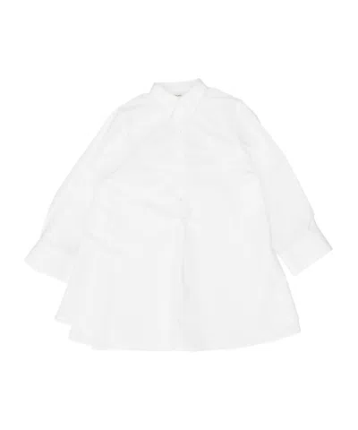 Celine Collared Dress In White