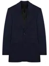Celine Colonne Wool Jacket In Blue