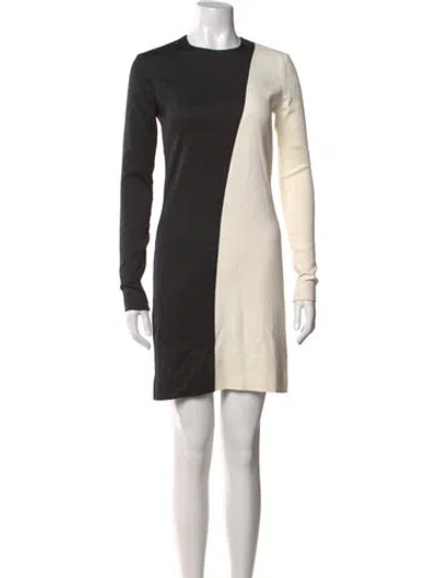 Pre-owned Celine Colorblock Pattern Mini Dress