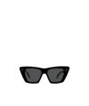 Celine Colored Lens Square Frame Sunglasses In Black