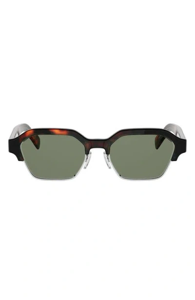 Celine Combi 53mm Geometric Sunglasses In Brown