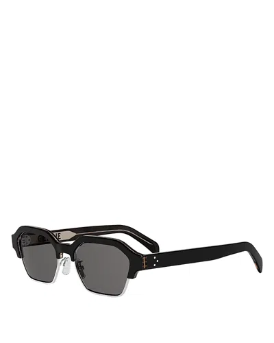 Celine Combi Geometric Sunglasses, 53mm In Black
