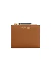 Celine Compact Wallet In Supple Grained Calfskin In Brown