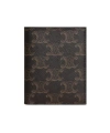 Celine Compact Wallet In Triomphe Canvas In Multi