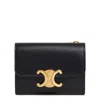 Celine Logo Wallet In Black