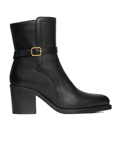 Celine Condé Jodphur Boot In Calfskin In Black