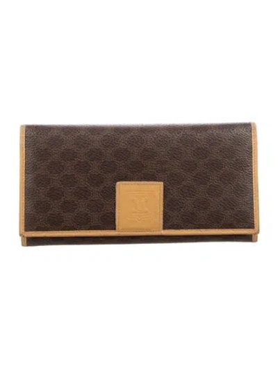Pre-owned Celine Continental Wallet In Brown