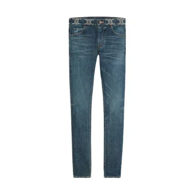Celine Cool And Chic Blue Skinny Jeans For Women