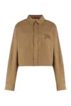 Celine Long-sleeved Shirt In Brown